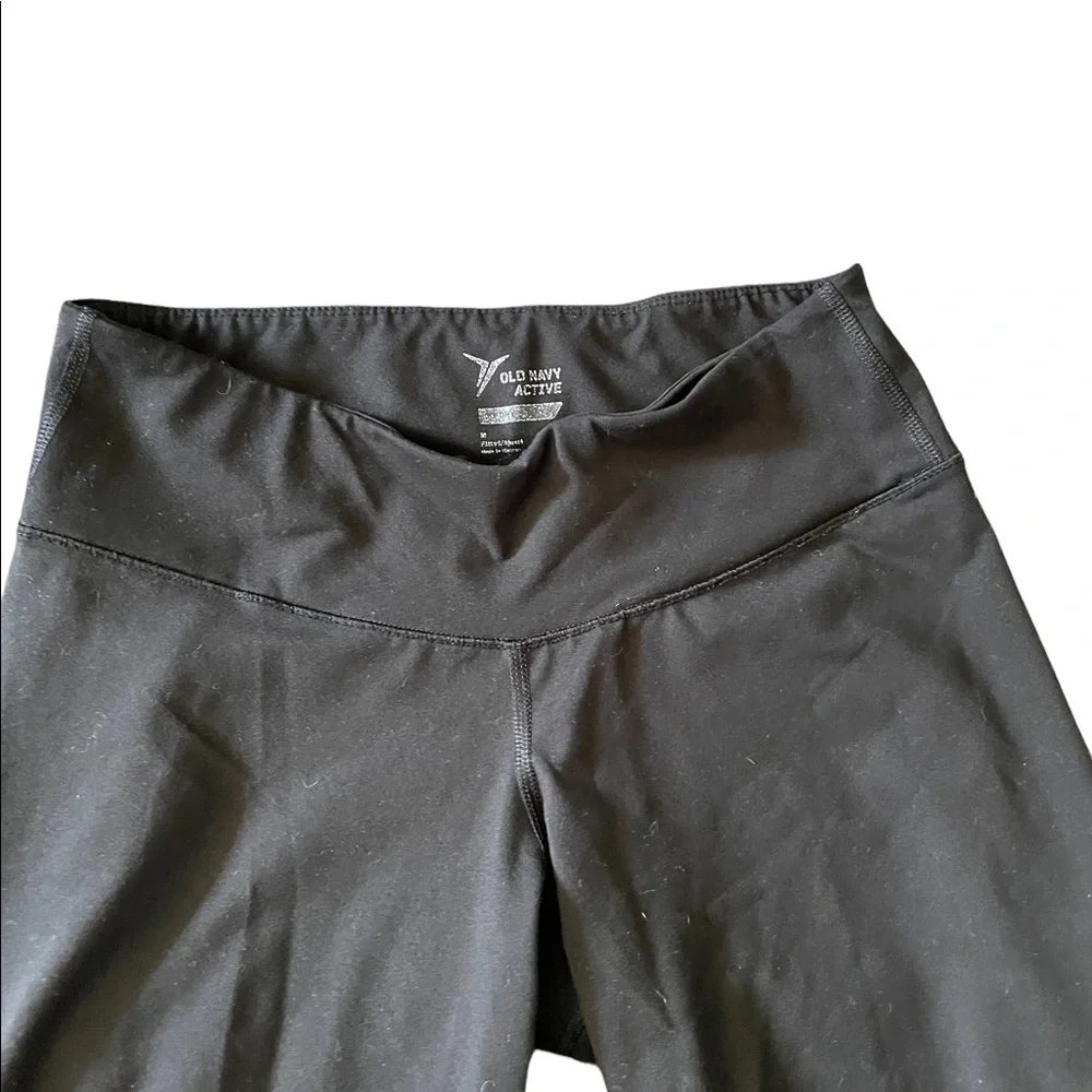Old Navy Black and Blue Leggings Pants size Medium - Picture 4 of 5